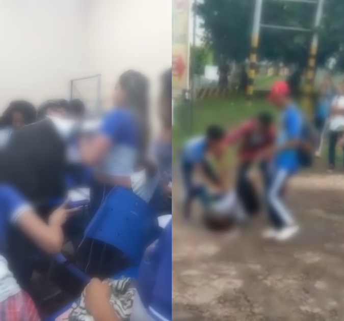 estudantes brigam dentro e fora de escolas no Amazonas