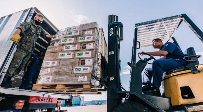 Doação humanitária do Brasil