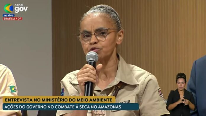 Imagem colorida mostra Marina Silva