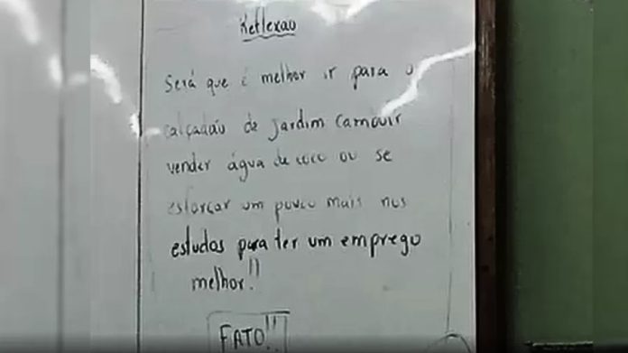 Professor expõe em sala de aula aluno que vende água de coco e é demitido no ES